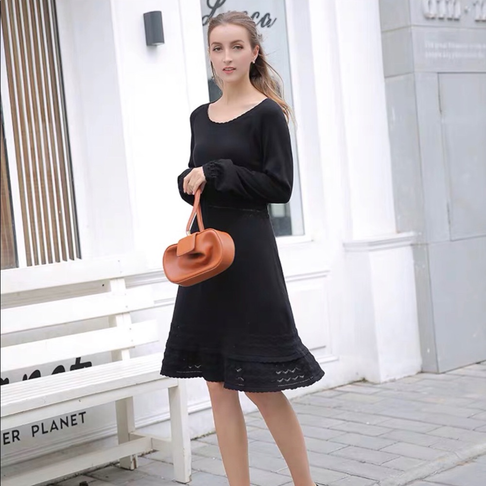 Holiday sweater dress